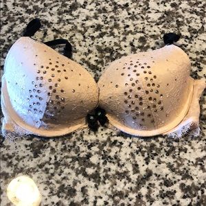 Victoria secret push-up bra rhinestones